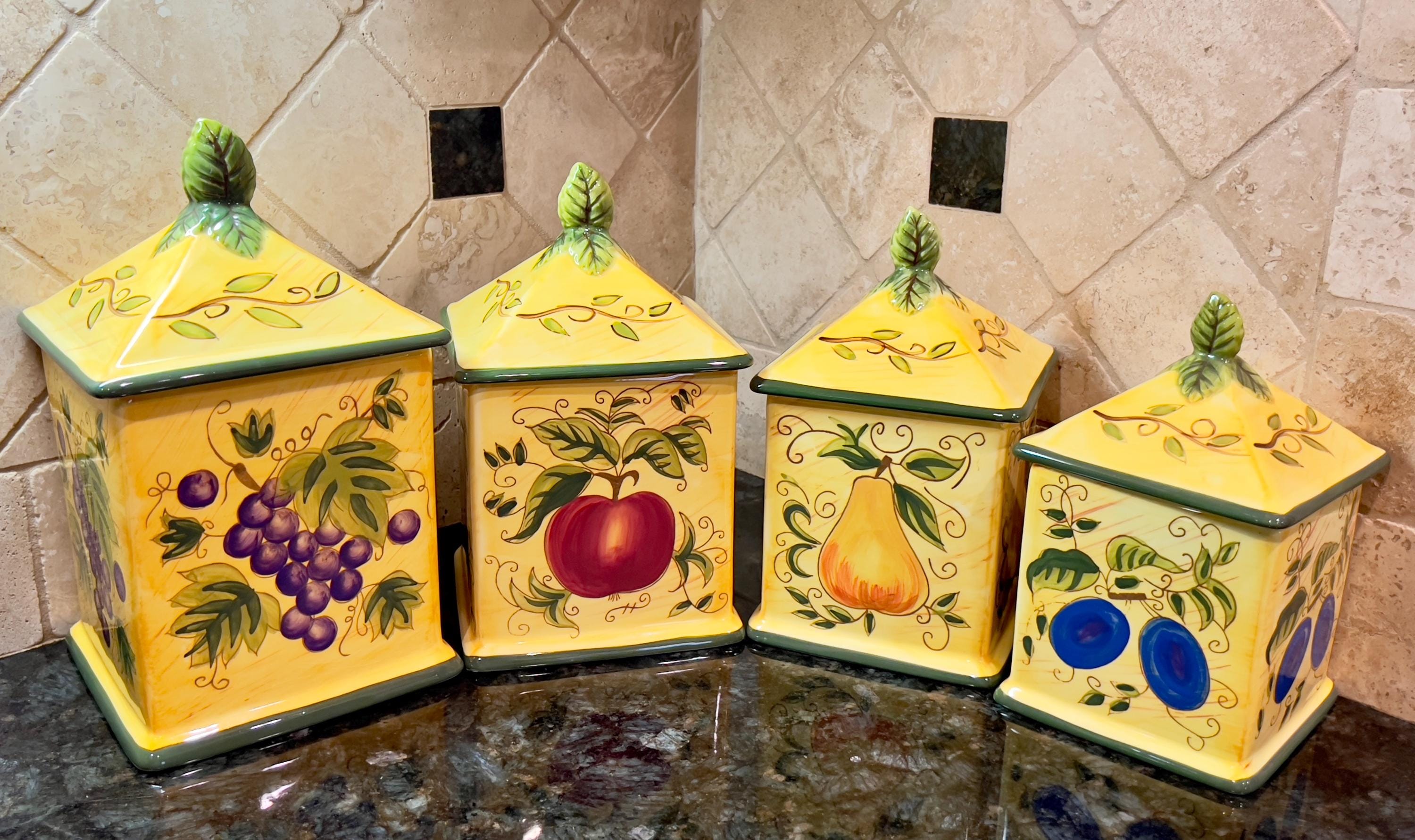 ビンテージ容器4点 Vintage Canister Set of 4 - Etsy