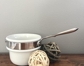 NEW Vintage Al-Clad Ceramic Double Boiler Insert