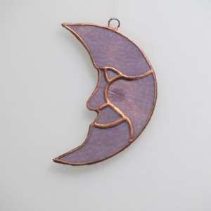 Stained Glass Moon Sun Catcher