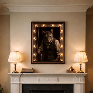 Lámina decorativa imprimible Rat Rigger / Descarga digital de Dark Carnival