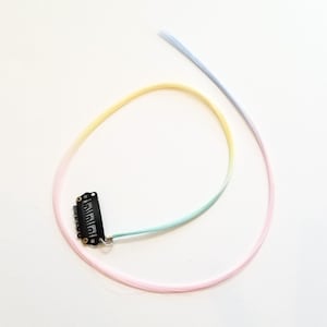 Rainbow unicorn ombre hair extension clip in - blue yellow pink purple