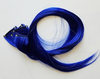 Mermaid Clip in Hair Extensions, Ombre Hair, Tie Dye Tips  display picture 3