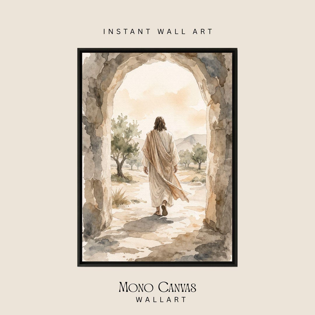 Jesus Christ Resurrection Wall Art He is Risen Easter Christian ...