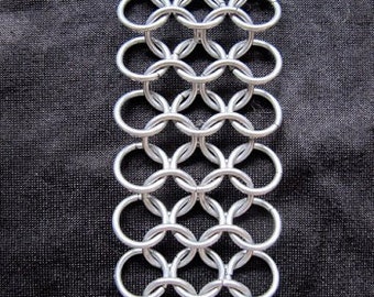 Large euro chainmaille bracelet