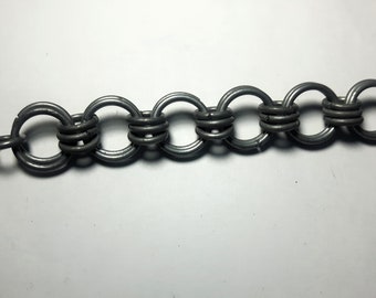 Chain link metal bracelet