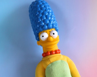 Vintage 90s Marge Simpson Plushie Soft Toy Figure