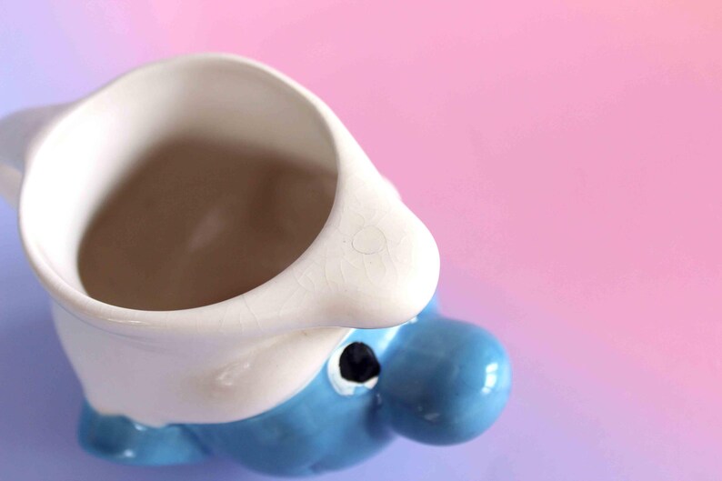 Vintage Smurf Milk Jug | Ceramic Smurf Creamer, Collector Kitchenware image 15