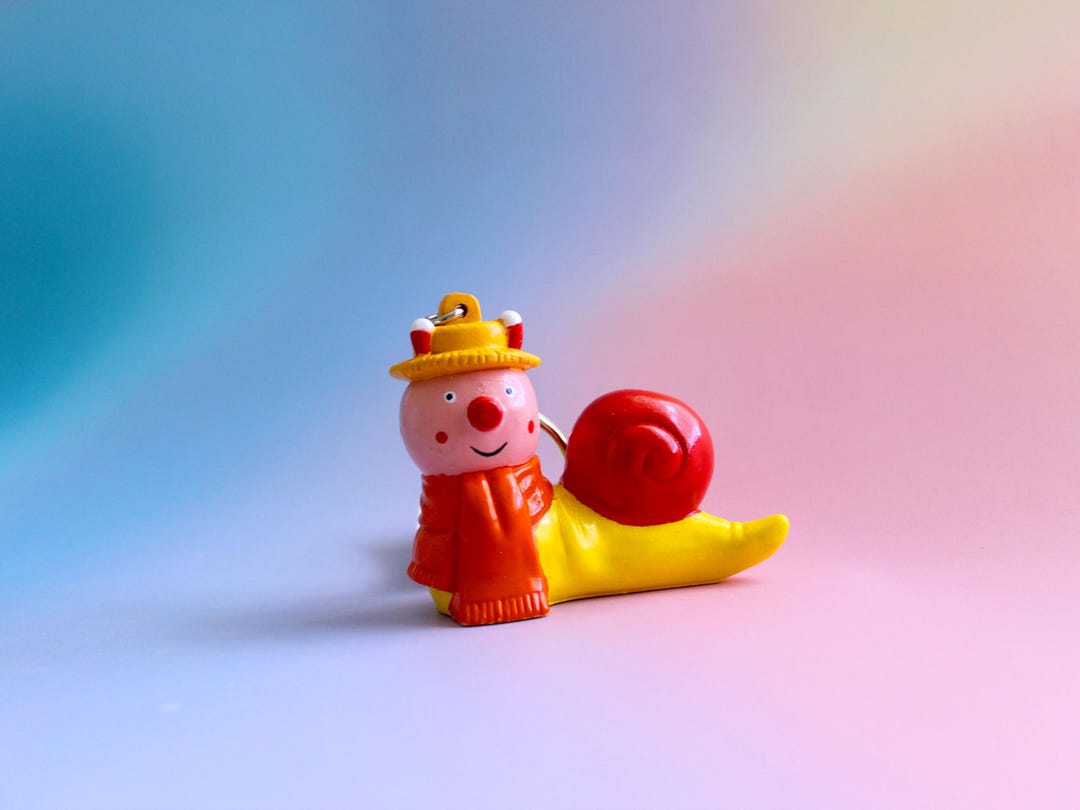 Vintage 1992 the Magic Roundabout Brian the Snail Keychain - Etsy