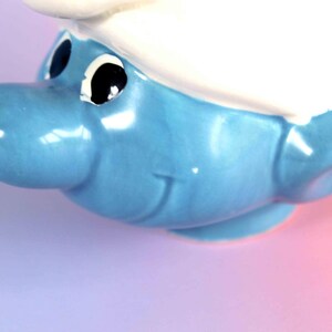 Vintage Smurf Milk Jug | Ceramic Smurf Creamer, Collector Kitchenware image 5