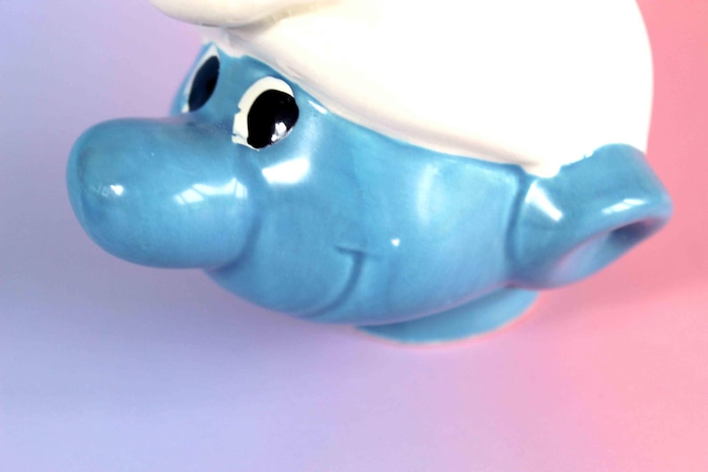 Vintage Smurf Milk Jug | Ceramic Smurf Creamer, Collector Kitchenware image 5
