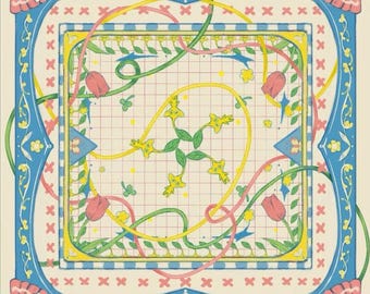 Yellow Pikmin Inspired Silk Scarf | Square Scarf | Anime Fashion Accessory | 55cm Bandana