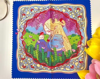 Marcille Inspired Microfiber Cleaning Cloth | Dungeon Meshi Glasses Cloth | Eyeglass Lens Cleaner | Screen Cleaning Cloth