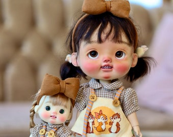 Chip & Dale  Overall for doll please choose your size