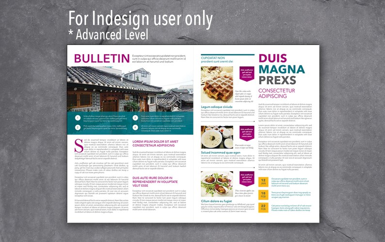 Bulletin Template 2pp Indesign Design 1 Editable Template Bulletin Template 2pp Indesign Design 1 Editable Template