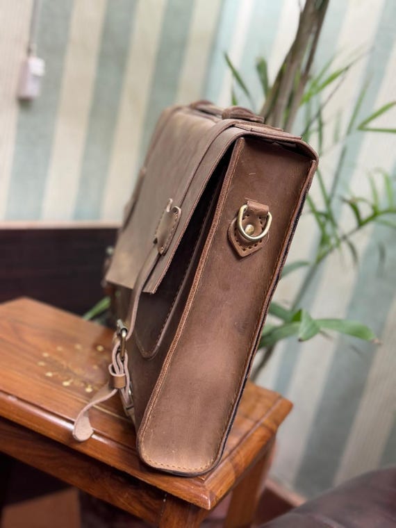 Cow Leather Handmade Bag | Excutive Leather Briefcase | For Office