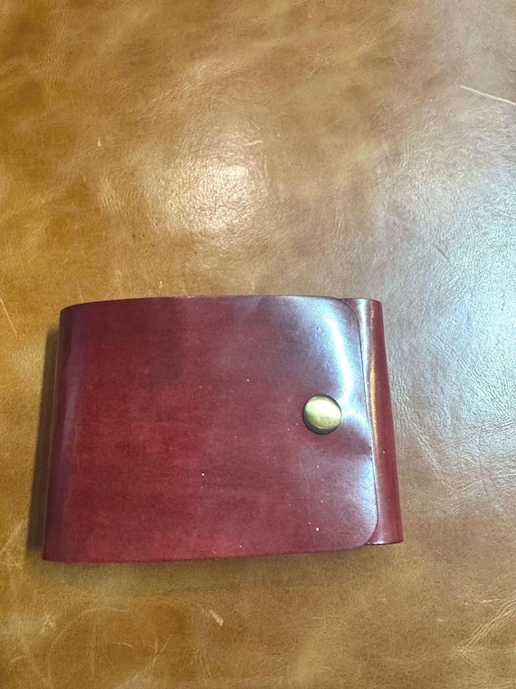 Handmade Veg-Tan Leather Wallet | Minimalist Card Holder