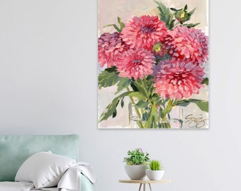 No. 400 Dahlia Bouquet 2, A Fine Art Print On Paper