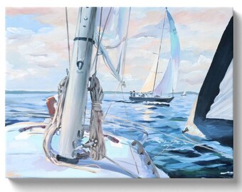 Heeling Breeze, Canvas Wrap