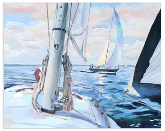 Heeling Breeze, A Fine Art Print On Paper
