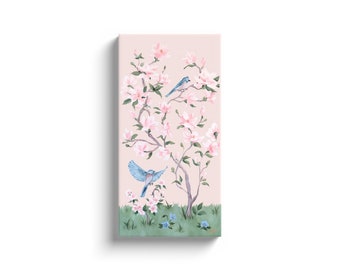 May, A Pink Chinoiserie Canvas Wrap