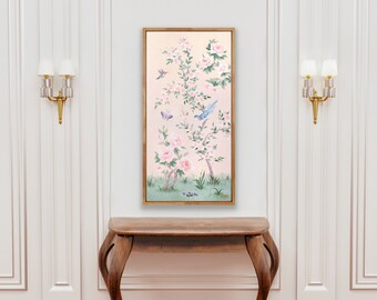 April, A Pink Chinoiserie Canvas Wrap (as seen with Chapple Chandler)