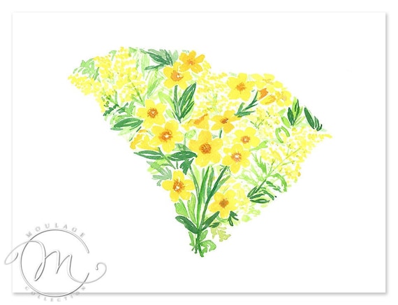 Yellow Jessamine State Flower of South Carolina Cross Stitch Pattern NEW