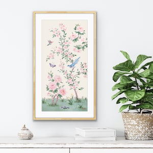 April, An Ivory Chinoiserie Fine Art Print On Paper