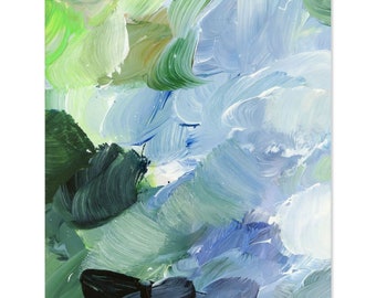 Cornflower Paint Palette, A Fine Art Print On Paper