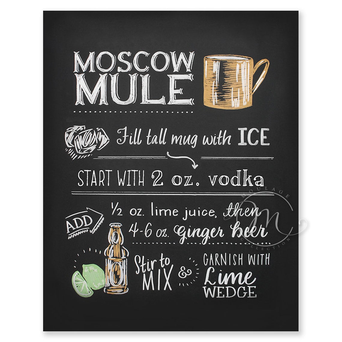 Moscow Mule Printable Recipe