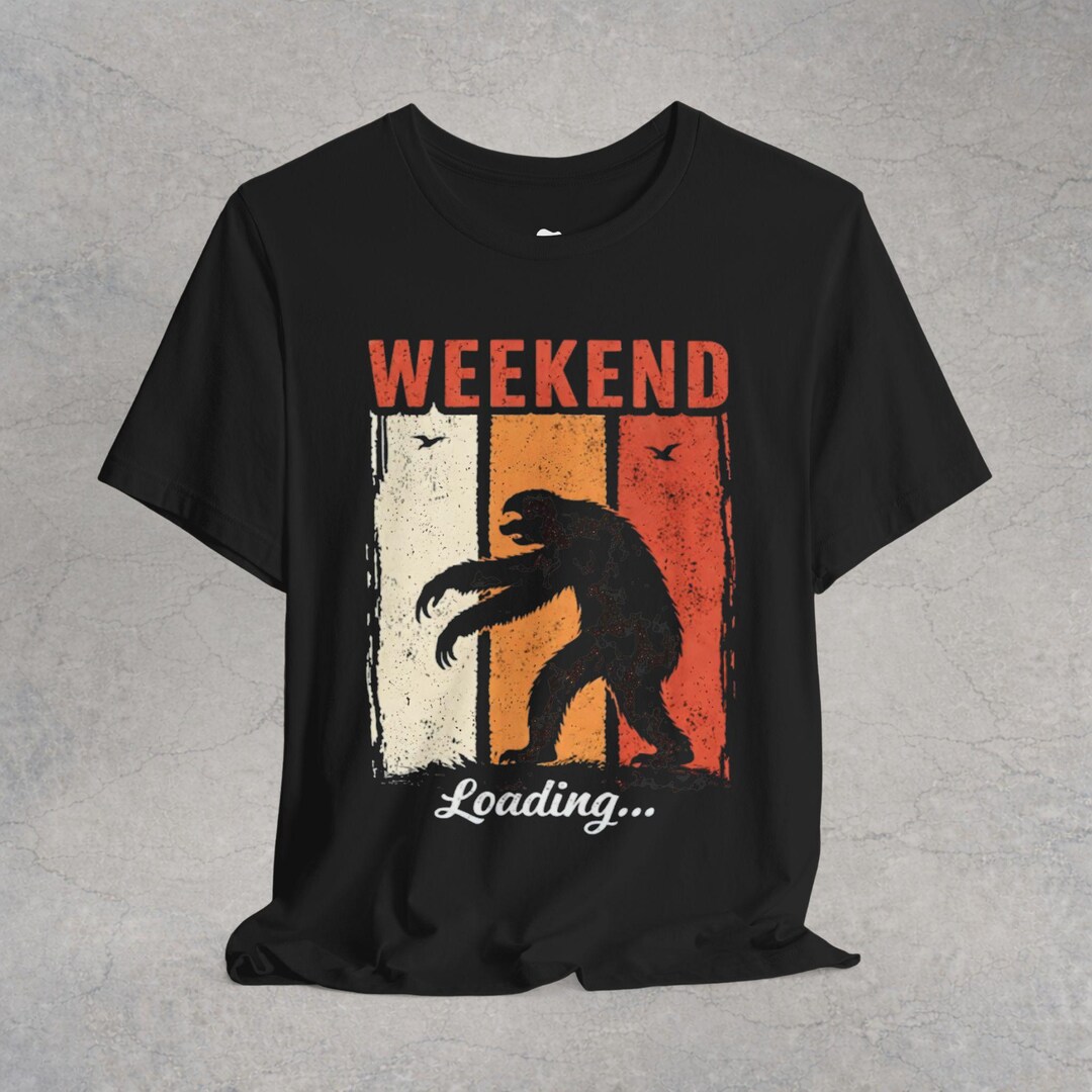 Weekend Sloth Weekend Loading Sloth Shirt | Vintage Retro Tee | Funny Lazy Mood ...