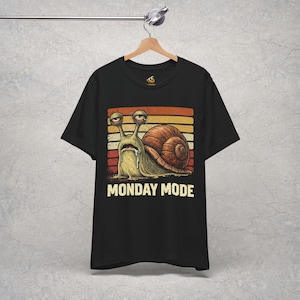 Snail Meme Monday Mood Tee | Work Burnout Shirt