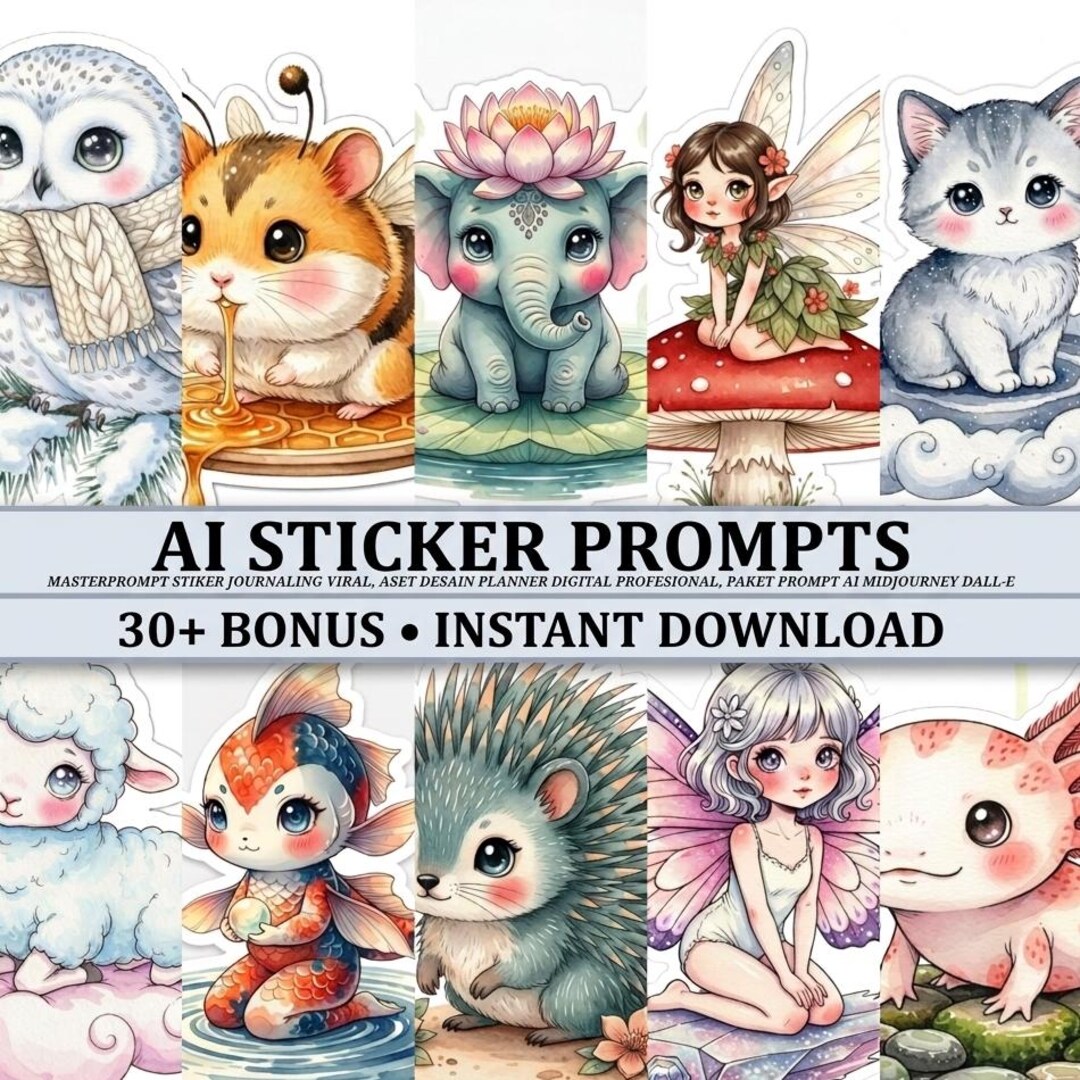AI Journaling Sticker Prompts Digital Planner Design Tool for ...