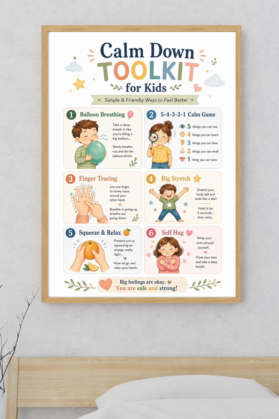 Calm Down Toolkit for Kids Printable, Emotional Regulation Poster ...