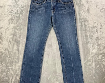 Pantalones vaqueros Gap Original Boycut para mujer, talla 8, largos, de mezclilla azul.