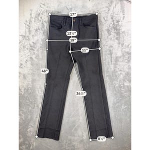 Wrangler Wrancher 82BK Dress Jeans Men's Size 33x34 Black Polyester Western image 5