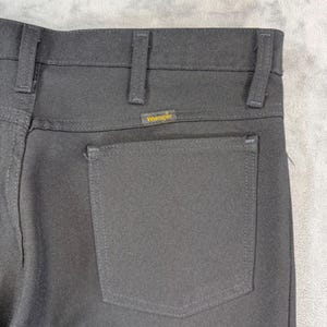 Wrangler Wrancher 82BK Dress Jeans Men's Size 33x34 Black Polyester Western image 4