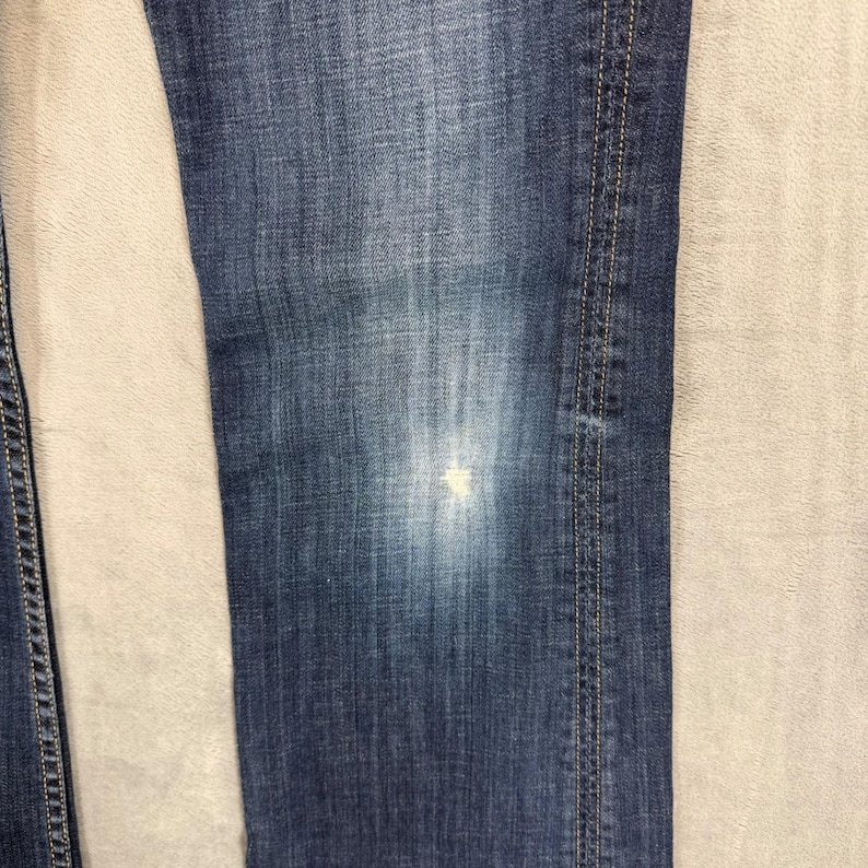 Hudson Beth Baby Bootcut Jeans Women's Size 28 Blue Dark Wash Distressed Denim image 3