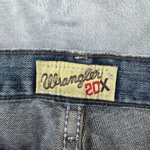 Wrangler 20X Starched Rigid Jeans Men's 34x30 Blue Denim Pants Western Cowboy image 3