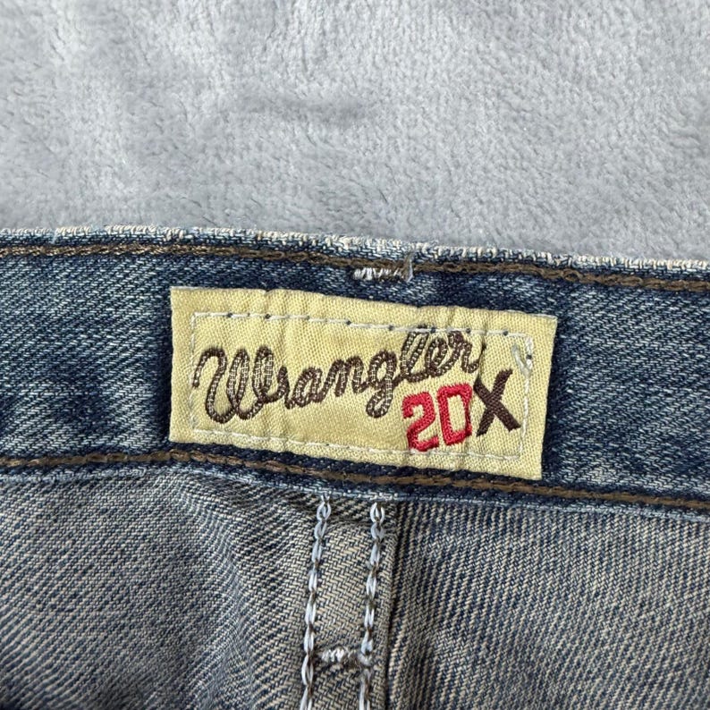 Wrangler 20X Starched Rigid Jeans Men's 34x30 Blue Denim Pants Western Cowboy image 3