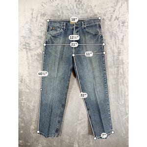 Wrangler 20X Starched Rigid Jeans Men's 34x30 Blue Denim Pants Western Cowboy image 5