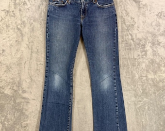 Vintage Lucky Brand klassiska bootcut-jeans damstorlek 8/29 blå denim