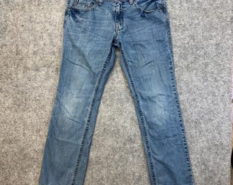Jeansy American Eagle Low Rise Bootcut, męskie, rozmiar 34x34, niebieskie, denim