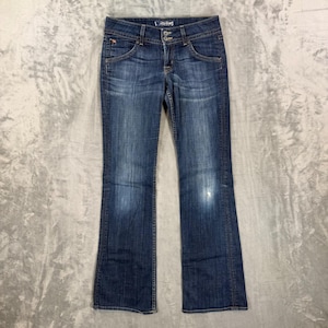 Hudson Beth Baby Bootcut Jeans Women's Size 28 Blue Dark Wash Distressed Denim image 1