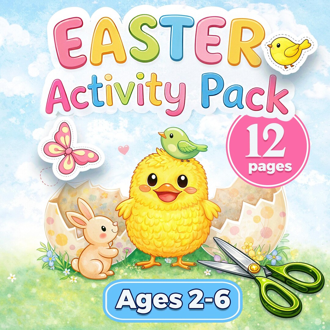 Easter Activity Bundle for Kids Printable | Matching Game, Coloring ...