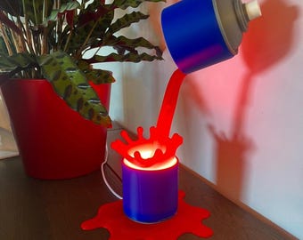 Lampe Bombe de Peinture Splash - Décoration Pop Art et Streetwear