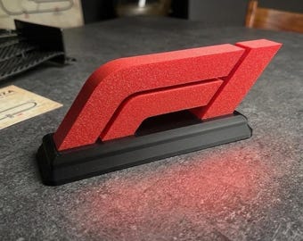 Décoration Logo F1 en Impression 3D | présentoir de Formule 1 Décoration Bureau Setup Gaming | Cadeau Idéal Passionné Automobile Grand Prix