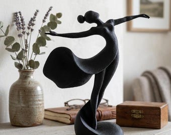 Statue Danseuse Étoile design - Sculpture Ballerine en Mouvement Impression 3D - Décoration Élégante Salon et Chambre