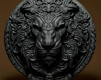 Beeldhouwwerk van het sterrenbeeld Leeuw - Modern design dierenriembeeld