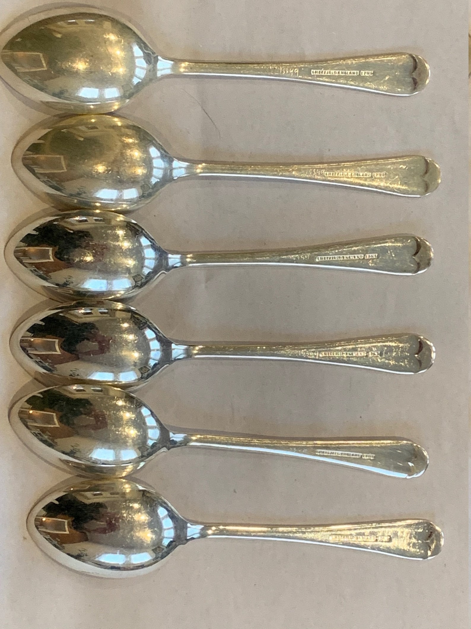 Vintage Boxed Set of 6 Sheffield England SilverPlated Spoons Etsy
