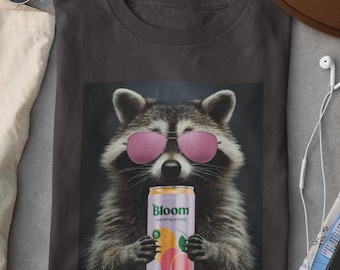 Bloom Raccoon Shirt, Raccoon Meme Shirt, Bloom Soda Pop Tee, Energy Drink Shirt, Funny Gift For Women